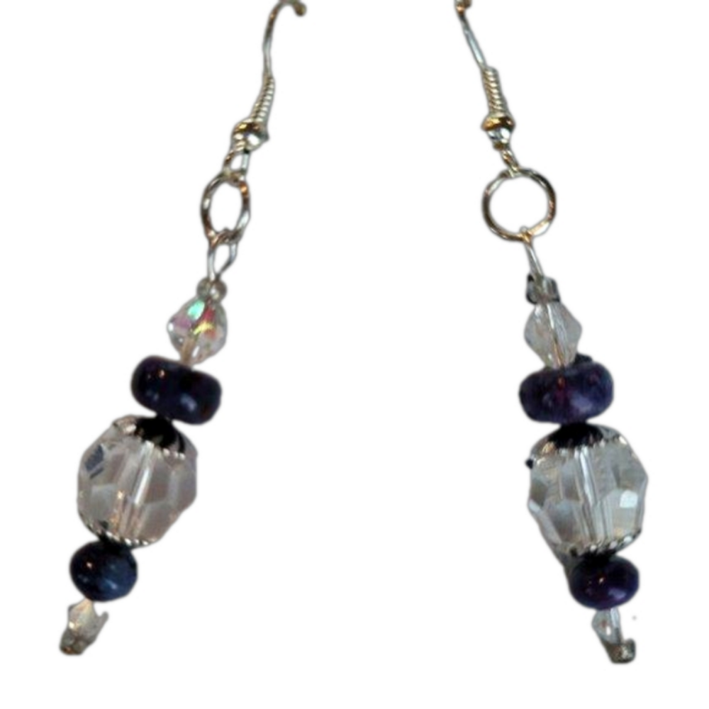 Rare Raw Turquoise Pierced Drop Earrings